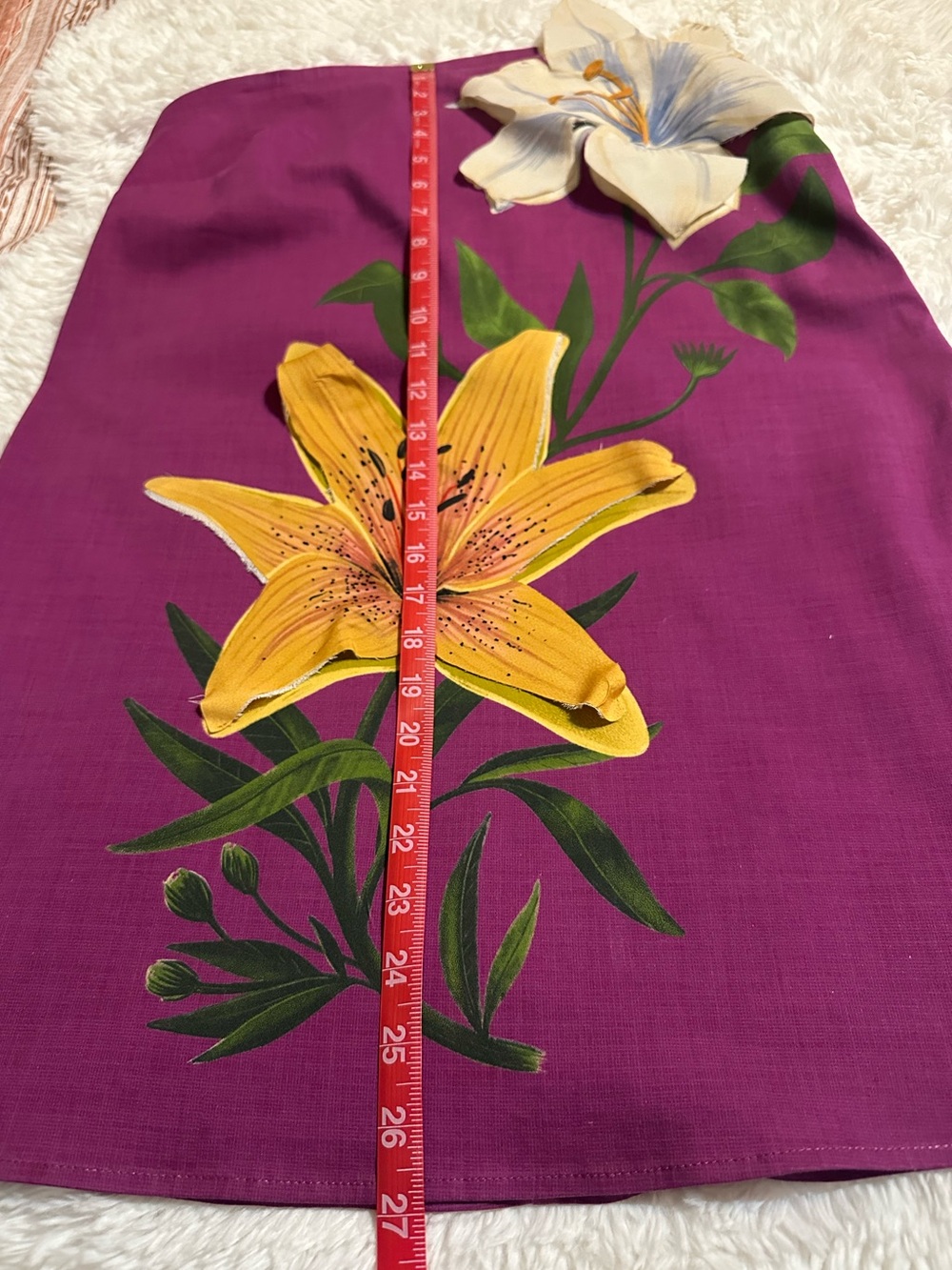 FARM Rio x Anthropologie 3D Floral Strapless Mini Dress Purple S - Picture 12 of 15